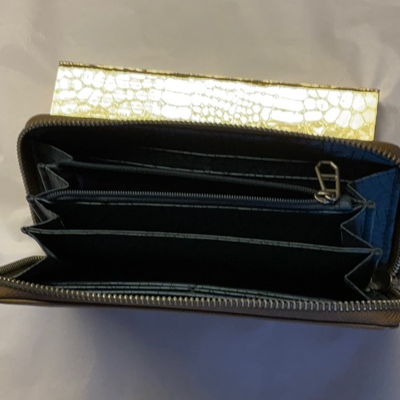 Liebeskind Zip Wallet Clutch Leather Brown - Picture 5 of 7